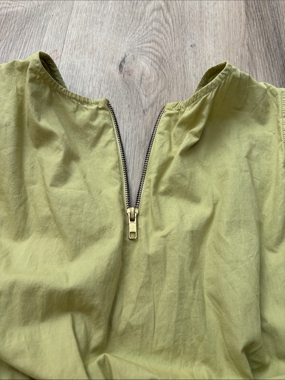 Rue Stiic Elera Maxi Dress Lime Green Embroidered Cutout Size L boho cotton - Picture 7 of 9